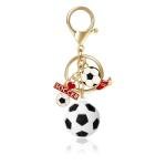 Joyline Soccer Gifts Funny Soccer Keychain for Men Women Mini 3D Love Football&Trophy Charm Keychain