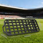 Soccer Rebounder Board, Portable Soccer Wall for Adults & Kids, 2 Angles Soccer Passing Board Metal, Soccer Training Equipment for Backyard, Adjustable Rebound Boards for Passing