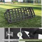 Soccer Rebounder Board, Portable Soccer Wall for Adults & Kids, 2 Angles Soccer Passing Board Metal, Soccer Training Equipment for Backyard, Adjustable Rebound Boards for Passing