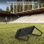 Soccer Rebounder Board, Portable Soccer Wall for Adults & Kids, 2 Angles Soccer Passing Board Metal, Soccer Training Equipment for Backyard, Adjustable Rebound Boards for Passing