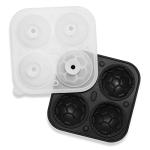 ACOOKEE Silicone Soccer Ball Ice Cube Mold Fun Shapes, Novelty Soccer Gifts, 2.2" Large Craft Round Sphere Ice Ball Molds For Game Day, Whiskey, Cocktails, Bourbon