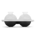 ACOOKEE Silicone Soccer Ball Ice Cube Mold Fun Shapes, Novelty Soccer Gifts, 2.2" Large Craft Round Sphere Ice Ball Molds For Game Day, Whiskey, Cocktails, Bourbon