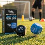 Soccer Training Equipment Dice Set - Footwork, Movement & Duration Exercise Dice for Skill, Coordination, Juggling Drills & Team Skills Development