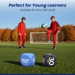 Soccer Training Equipment Dice Set - Footwork, Movement & Duration Exercise Dice for Skill, Coordination, Juggling Drills & Team Skills Development