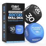 Soccer Training Equipment Dice Set - Footwork, Movement & Duration Exercise Dice for Skill, Coordination, Juggling Drills & Team Skills Development