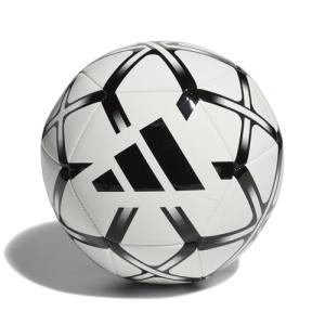 adidas Unisex Starlancer Club Soocer Ball, White/Black, 5