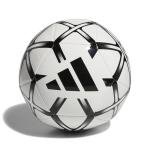 adidas Unisex Starlancer Club Soocer Ball, White/Black, 5