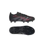 Adidas Unisex-Kids League Predator Firm Ground/Multi Ground Soccer, Black/Grey/Lucid Red, 4