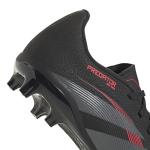 Adidas Unisex-Kids League Predator Firm Ground/Multi Ground Soccer, Black/Grey/Lucid Red, 4