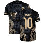 LeenBD Madrid #10 Mbappe Dragon Special Edition Kids Soccer Jersey Shirts Football Futbol Youth Sizes (Black/Gold,152)