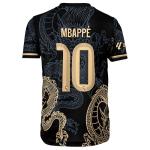 LeenBD Madrid #10 Mbappe Dragon Special Edition Kids Soccer Jersey Shirts Football Futbol Youth Sizes (Black/Gold,152)