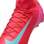 Nike Mercurial Superfly 10 Academy MG High-Top Soccer Cleats (FQ1456-800, Ember Glow/Aurora Green) Size 11