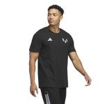 Adidas Mens Messi Generic Short Sleeve T-Shirt, Black, Large