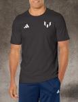 Adidas Mens Messi Generic Short Sleeve T-Shirt, Black, Large