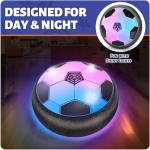 Officygnet 2 Pack Hover Soccer Ball Toys Gifts for 5, 6,7, 8-12 Year Old Boys, Indoor Boys Toys Age 6-8, Light-Up Soccer Ball Games for Kids 4-6, Ideal Christmas Birthday Sports Gifts for Kids