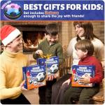 Officygnet 2 Pack Hover Soccer Ball Toys Gifts for 5, 6,7, 8-12 Year Old Boys, Indoor Boys Toys Age 6-8, Light-Up Soccer Ball Games for Kids 4-6, Ideal Christmas Birthday Sports Gifts for Kids