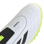 Adidas Unisex-Kids Goletto IX Laceless Turf Soccer, White/Black/Lucid Lemon, 3