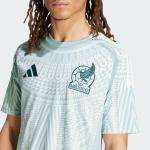 Adidas Men's Mexico Jersey, Linen Green Away, Medium