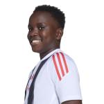 Adidas Unisex-Kids Messi Training Jersey, White/Semi Lucid Red, X-Large