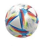 World Cup Quality Soccer Ball Size 5 Thermally Bonded Match Ball with Seamless Stitching- Official Match Weight- Long Lasting Professional High Grade PU Leather- Pelota de Futbol- USA