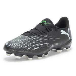 Puma, Men's, Future 8 Play Firm, Artificial Ground Soccer Cleats, Puma Black-Cool Light Gray-Fluo Green, 7.5