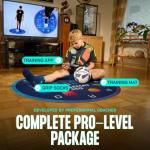 Sensemat 360 Soccer Training Mat | 360 Degree Design Non Slip Training Mat | Soccer Footwork Training | Strength & Coordination for All Ages & Levels | Improve Skills & Control with Professional Soccer Coach Program 50+ Exercise Videos