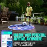 Sensemat 360 Soccer Training Mat | 360 Degree Design Non Slip Training Mat | Soccer Footwork Training | Strength & Coordination for All Ages & Levels | Improve Skills & Control with Professional Soccer Coach Program 50+ Exercise Videos