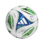adidas Unisex-Adult MLS Competition Soccer Ball (White/Green/SOLBLU/GLOBLU, 5)