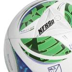 adidas Unisex-Adult MLS Competition Soccer Ball (White/Green/SOLBLU/GLOBLU, 5)