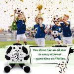 Funny Soccer Gifts for Boys Girls Men Women, Mini Soccer Ball Accessories Cool Stuff Things, Players Lovers Stuffed Plush Presents Christmas Ornament Stocking Stuffers Birthday Party Decorations Decor