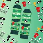 Soccer Gifts Set A-Z Letter Soccer Necklace for Men Novelty Soccer Socks&Soccer Bracelets for Soccer Lovers