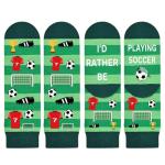 Soccer Gifts Set A-Z Letter Soccer Necklace for Men Novelty Soccer Socks&Soccer Bracelets for Soccer Lovers
