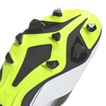 Adidas Unisex-Kids Goletto IX Laceless Firm Ground/Multi Ground Soccer, White/Black/Lucid Lemon, 13.5