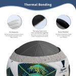 XAVOLENT Professional Soccer Ball Size 5, Thermal Bonded Waterproof PU Match-Quality Training Ball with Pump (Green)