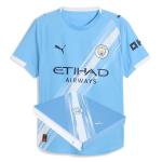 Manchester City FC Men’s 2025/26 Authentic Home Soccer Jersey - Slim Fit - Team Light Blue - Size: 3XL