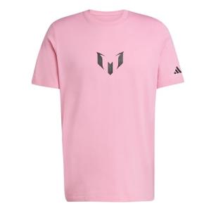 Adidas Men's Messi Name & Number Graphic T-Shirt, Easy Pink, Small