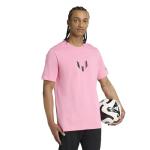 Adidas Men's Messi Name & Number Graphic T-Shirt, Easy Pink, Small