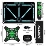 Soccer Training Mat with Adjustable Soccer Trainer - Non-Slip Soccer Training Equipment for Kids Youth to Boost Speed, Strength & Coordination | Soccer Trainer for Indoor/Outdoor Drills