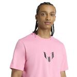 Adidas Men's Messi Name & Number Graphic T-Shirt, Easy Pink, Small
