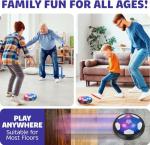 Hover Soccer Ball - Indoor Soccer Ball, Indoor Flying Toy Games (2 Floating Disk + 2 Goals) Boy Birthday Gifts, Indoor Silent Game | 4 in 1 Pack