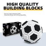 KADELE Soccer Building Block Set, Adults challenging STEM Block Decorations, Miniature 3D Educational Toys for Ages 14 15 16 and Above, (437 Pieces)