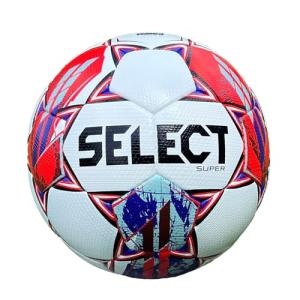 Select Super Soccer Ball, White/Blue/Red V24, Size 5