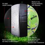 MILACHIC Soccer Ball, Glow in The Dark Soccer Ball Size 5, Glowing Luminous Green Soccer Balls Gifts for Teens, Men, Women Indoor Outdoor Soccer Training (with Pump)