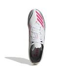 Adidas Unisex-Adult F50 Messi Club Firm Ground/Multi Ground, White/Lucid Red/Silver Metallic, 8