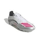 Adidas Unisex-Adult F50 Messi Club Firm Ground/Multi Ground, White/Lucid Red/Silver Metallic, 8