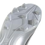 Adidas Unisex-Adult F50 Messi Club Firm Ground/Multi Ground, White/Lucid Red/Silver Metallic, 8