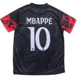 Pitch and Trek Mbappe Madrid #10 Special Dragon Limited Edition Kids Soccer Jersey Shirts Football Futbol Socks Gift Set Youth Sizes(Black,28)