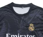 Pitch and Trek Mbappe Madrid #10 Special Dragon Limited Edition Kids Soccer Jersey Shirts Football Futbol Socks Gift Set Youth Sizes(Black,28)