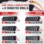 ZEALFEEL Soccer Rebounder Board, 6-in-1 Rebound Modes Portable Dual Surface Soccer Wall with 3 Adjustable Angles for Passing, Control & Reflex, Kick Back Wall Trainer Equipment for All Player Levels