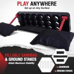 ZEALFEEL Soccer Rebounder Board, 6-in-1 Rebound Modes Portable Dual Surface Soccer Wall with 3 Adjustable Angles for Passing, Control & Reflex, Kick Back Wall Trainer Equipment for All Player Levels